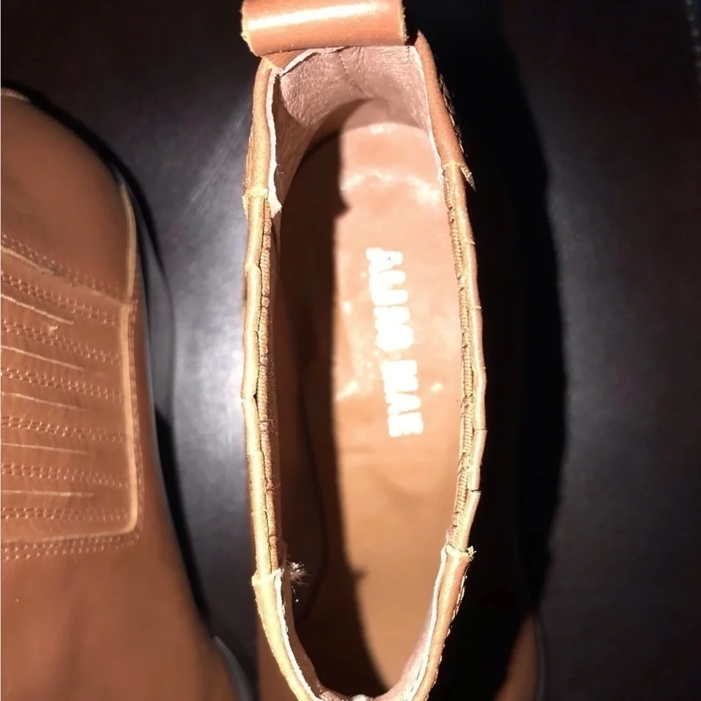 Revolve Alias Mae Tan Maja Leather Pull On Ankle Boot - Picture 9 of 16